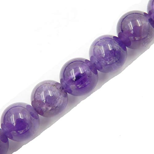 Fukugems Naturstein perlen für schmuckherstellung, verkauft pro Bag 5 Stränge Innen, Amethyst 10mm von Fukugems