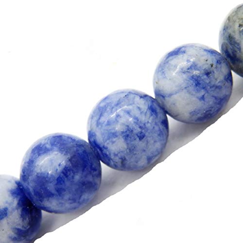 Fukugems Naturstein perlen für schmuckherstellung, verkauft pro Bag 5 Stränge Innen, Blue Spot Jasper 4mm von Fukugems