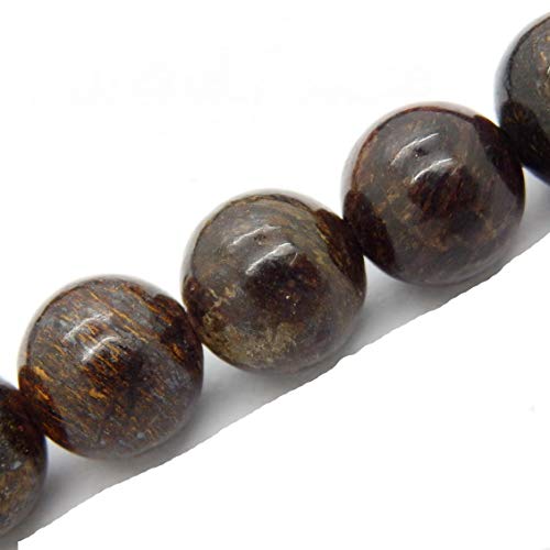 Fukugems Naturstein perlen für schmuckherstellung, verkauft pro Bag 5 Stränge Innen, Bronzite 8mm von Fukugems