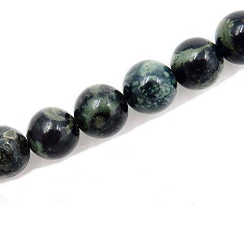 Fukugems Naturstein perlen für schmuckherstellung, verkauft pro Bag 5 Stränge Innen, Green Eyes Jasper 10mm von Fukugems