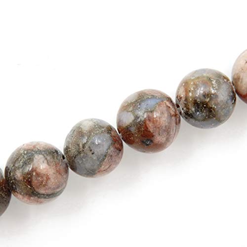 Fukugems Naturstein perlen für schmuckherstellung, verkauft pro Bag 5 Stränge Innen, Grey Opal 6mm von Fukugems