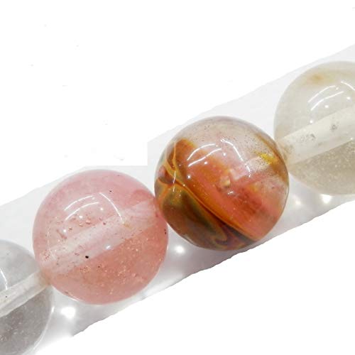 Fukugems Naturstein perlen für schmuckherstellung, verkauft pro Bag 5 Stränge Innen, Mix Cherry Quartz Synthetic 10mm von Fukugems