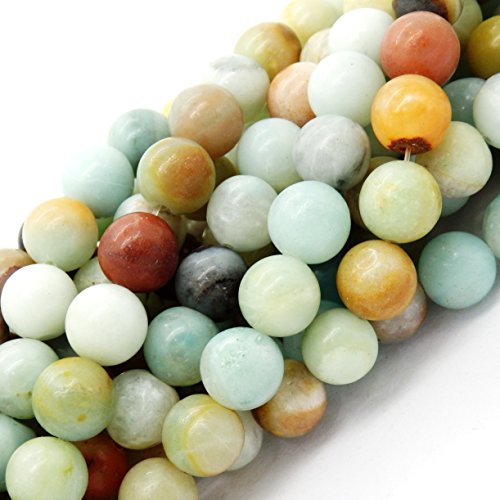 Fukugems Naturstein perlen für schmuckherstellung, verkauft pro Bag 5 Stränge Innen, Mix-color Amazonite 10mm von Fukugems