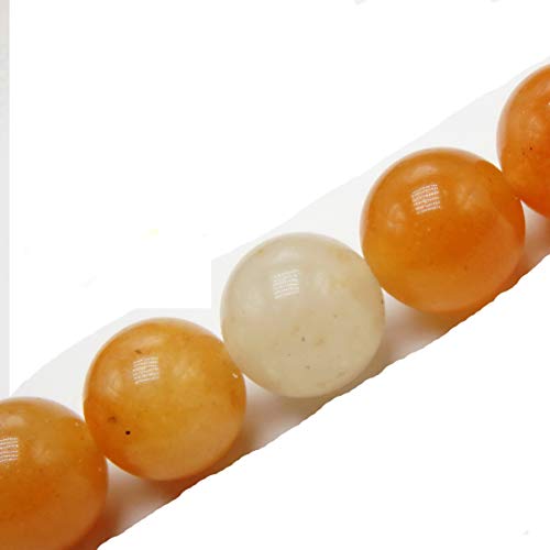 Fukugems Naturstein perlen für schmuckherstellung, verkauft pro Bag 5 Stränge Innen, Orange Aventurine 6mm von Fukugems