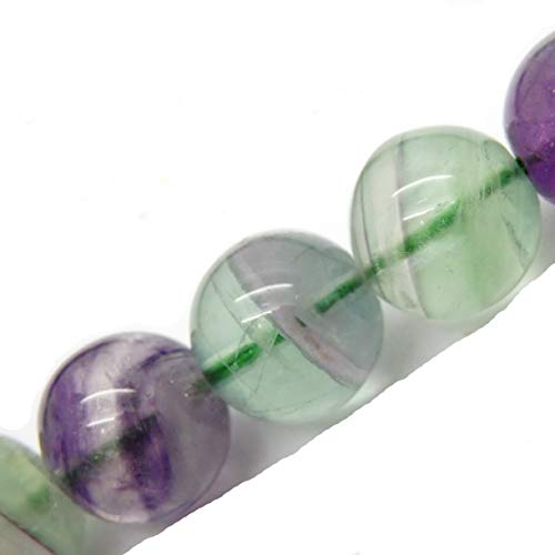 Fukugems Naturstein perlen für schmuckherstellung, verkauft pro Bag 5 Stränge Innen, Rainbow Fluorite 4mm von Fukugems