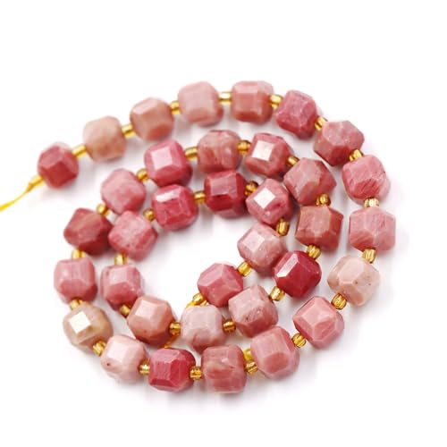 Fukugems Naturstein perlen für schmuckherstellung, verkauft pro Bag 5 Stränge Innen, facettierter Würfel Rhodonite 8mm von Fukugems