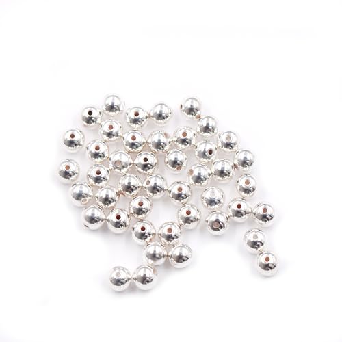 Fukugems ausgezeichnete Qualität Messing Perlen für Schmuck machen 100pcs silver von Fukugems