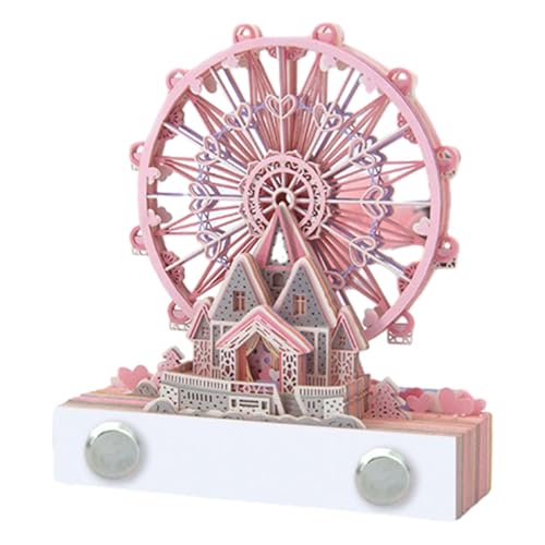 3D-Kalender-Notizblock - 3D-Kunstkalender | 99 Blatt Riesenrad-Stil 3D-Papierschnitzkunst-Notizblock -Baustein 3D-Haftnotizen Kreative Postnotizen für den Leseraum von Fulenyi