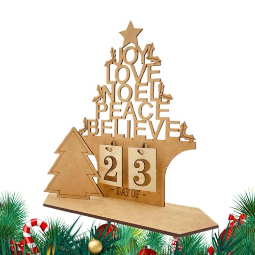 Adventskalender aus Holz in Hausform, Countdown Adventskalender aus Holz | Schreibtischdekorationen mit Weihnachtskalender in Hausform 2025 | Deko Adventskalender aus Holz in Hausform, Countdown Adventskalender aus Holz | Schreibtischdekorationen mit Weihnachtskalender in Hausform 2025 | Deko von Fulenyi