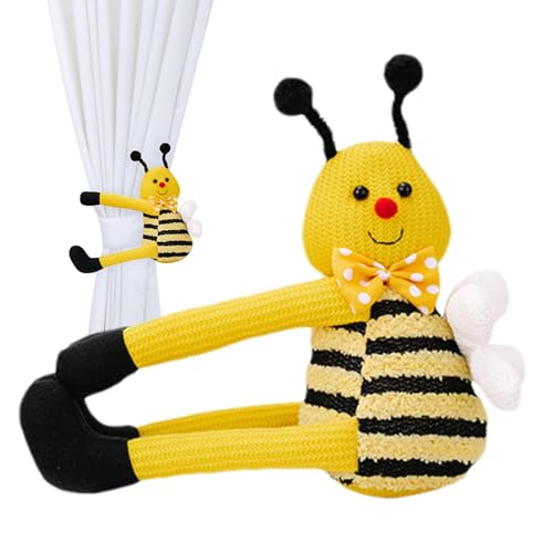 Bee Vorhänge Raffhalter | Bienenpuppe Schnalle für Vorhänge – Fenstervorhänge Holdback, Fensterdekoration für Tische Kamine Vorhänge von Fulenyi