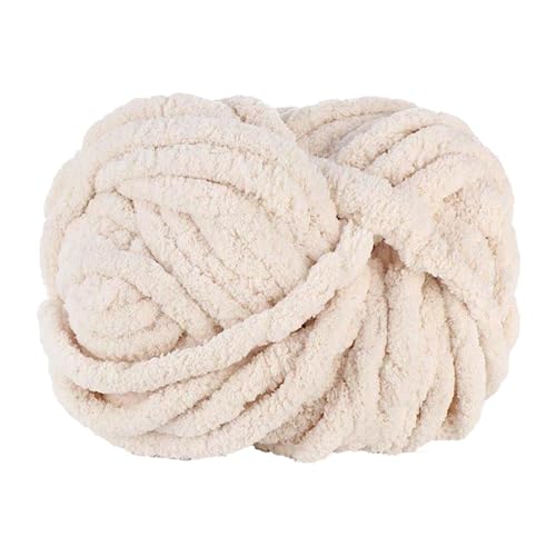 Chunky Wolle Garn Handstricken Roving - (250g, 27m x 2cm) Soft Bulky Arm Stricken Dicke Wolle zum Häkeln - Strickdecke Decke Garn für Riese Klobig Stricken Werfen Sofa Decke von Fulenyi