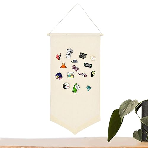 Fulenyi Emaille-Pin-Display-Banner | Emaille-Revers-Organizer, Stoff-Abzeichen-Aufbewahrungshalter - Pin-Sammlungsdisplay zum Dekorieren von Schlafzimmer, Arbeitszimmer, Wohnzimmer oder Kinderzimmer von Fulenyi