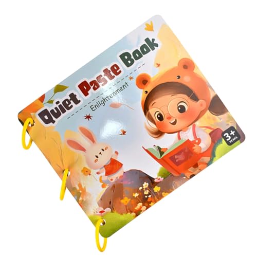 Sticker Busy Book, Lernstickerbuch - Tier-Stickerbuch - Lustiges Aufkleberbuch für Kinder, kreatives sensorisches Beschäftigungsbuch, pädagogisches Vorschul-Arbeitsbuch für zu Hause ab 4 Jahren von Fulenyi