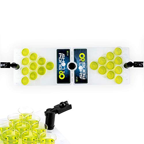 Fun Cooperation - Beer Pong Becher Partyspiel • Shot Pong Partybecher-Spiel • Inkl. 2 Fingerkatapulten & 25 Party-Becher • Geschenkidee • Die Mini Edition für Jede Party von Fun Cooperation