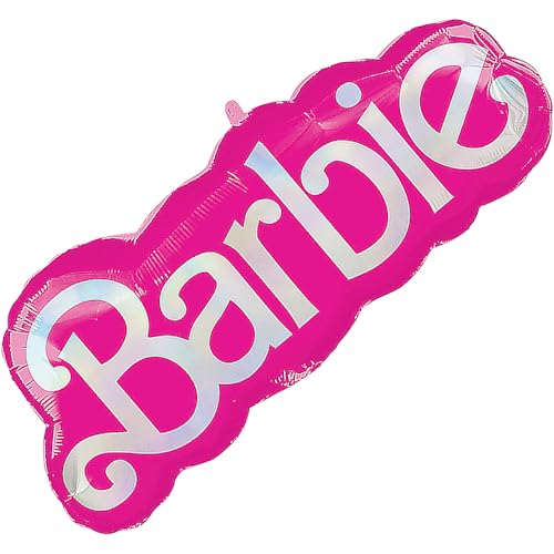 Barbie' rosa Mylar-Ballon, (81,3 cm), 1 Stück, ideal für Geburtstage, Themenveranstaltungen und Feiern von Fun Express