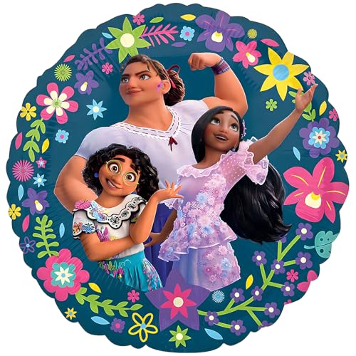 Disney's Encanto Mehrfarbiger Mylar-Ballon (43,2 cm), 1 Stück, perfekte Party-Dekoration für Disney-Mottopartys von Fun Express