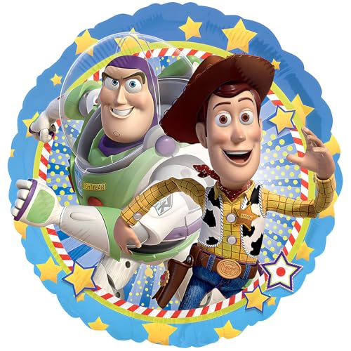 Disney's Toy Story™ Woody & Buzz Lightyear Mylar-Ballon – 43,2 cm (1 Stück), perfekt für Geburtstage und Motto-Partys von Fun Express