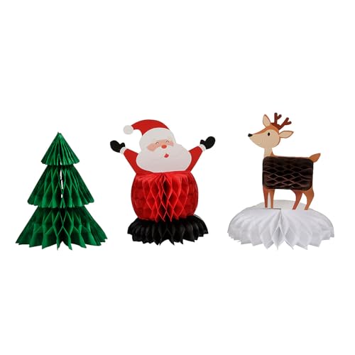 Fun Express 20.3 cm-22.9 cm Christmas Characters Honeycomb Centerpiece Set - 3pcs von Fun Express