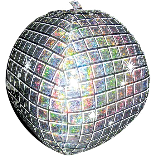 Fun Express Holografische Discokugel, rund, 45,7 cm, Mylar-Ballon von Fun Express