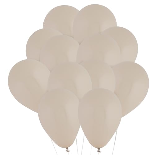 Fun Express Latex-Luftballons, Weiß, Sand, Pastellfarben, 12,7 cm, 12 Stück von Fun Express