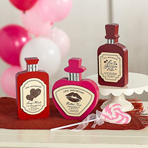 Fun Express Love Potion Bottle Tischschild Valentinstag Dekorationen 3 Stück von Fun Express