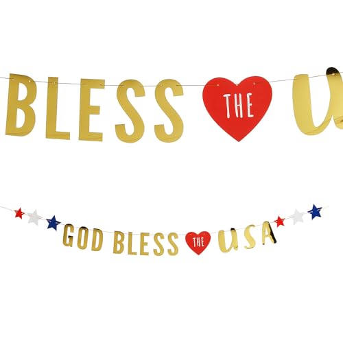 Fun Express Patriotic God Bless The USA Girlande - 2 Stück von Fun Express