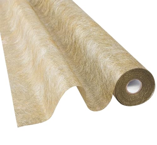 Gossamer-Stoffrolle, 91 x 30 m, Metallic-Goldfarben von Fun Express