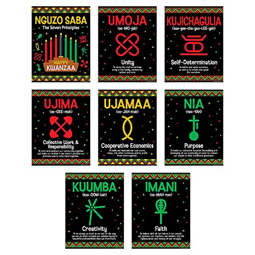 Kwanzaa Poster, 8 Stück von Fun Express