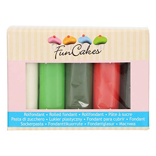 FunCakes FC97045, Siehe Beschreibung Rollfondant Multipack Weihnachten 5x100 g von FunCakes