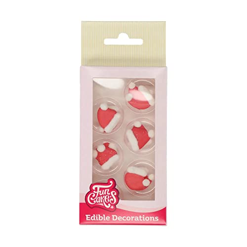 FunCakes Zucker Dekorationen Santas Mütze Set/12 von FunCakes