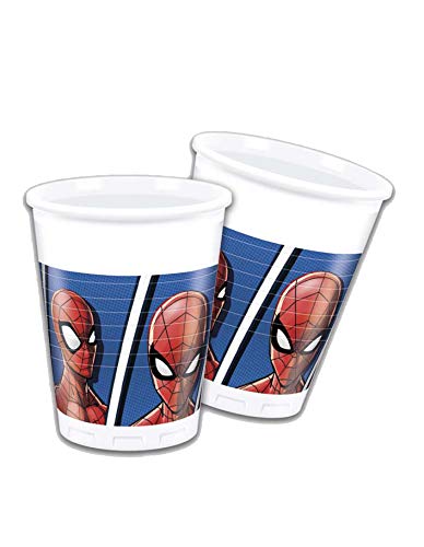 Generique - 8 Plastikbecher Spiderman 200 ml von Funidelia