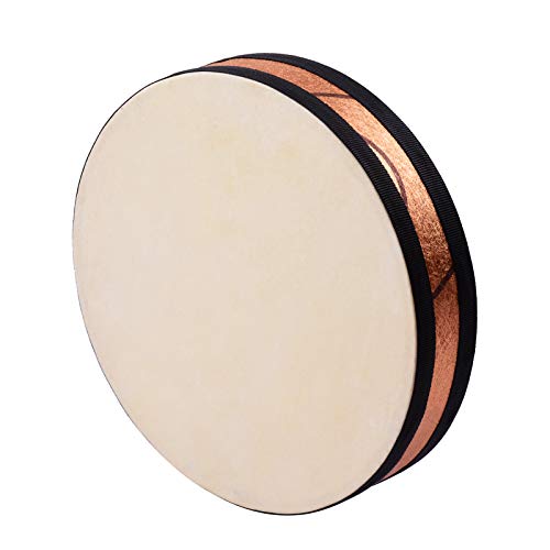 Funien 10 Zoll Ocean Drum Holz Handheld Sea Wave Drum Percussion Instrument Sanftes Sea Sound Musikspielzeug Geschenk für von Funien