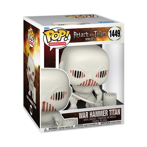 Funko Pop! Super: AOT - War Hammer Titan - Attack On Titan - Vinyl-Sammelfigur - Geschenkidee - Offizielle Handelswaren - Spielzeug Für Kinder und Erwachsene - Anime Fans - Modellfigur Für Sammler von Funko