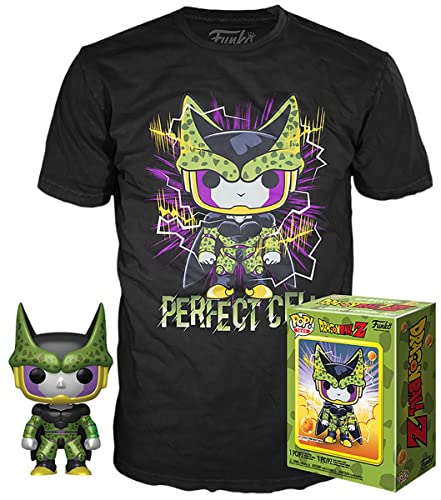 Maskfy 122215 Set Figur POP & Tee Dragon Ball Z Perfect Cell Does not Apply puppenköpfe, bunt, M von Funko