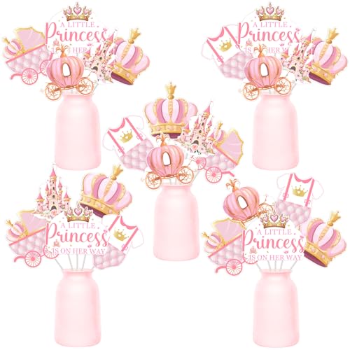 Funmemoir Little Princess Babyparty-Dekorationen für Mädchen – 24 Stück, "A Little Princess is on Her Way" für Babypartys, rosa und goldene Prinzessinnenkrone, Schloss, Babyparty-Dekorationen Funmemoir Little Princess Babyparty-Dekorationen für Mädchen – 24 Stück, "A Little Princess is on Her Way" für Babypartys, rosa und goldene Prinzessinnenkrone, Schloss, Babyparty-Dekorationen von Funmemoir