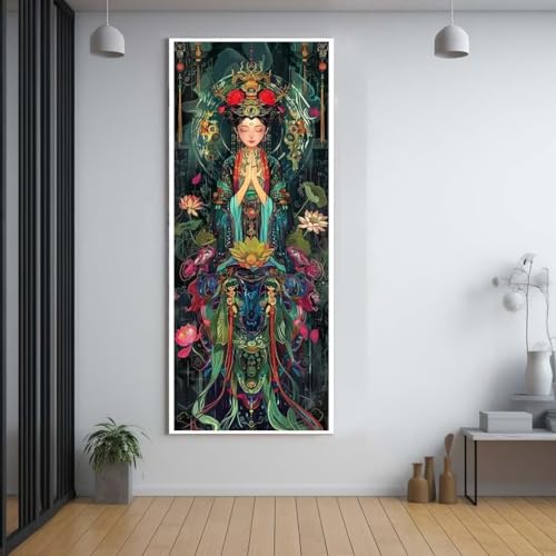 Diamond Painting China schöne Frauen diamond painting erwachsene groß xxl 70x200cm，5D diamond painting set mit Zubehör Full Square Set，DIY Cross Stickerei Deko Wohnzimmer Schlafzimmer Eingang Wand C90 von Funxer