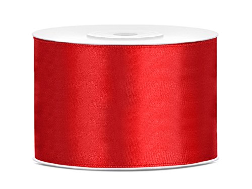 Satinband Dekoband 50 mm breit (rot) Hochzeit Schleifen bilden Geschenke verschönern von BYUP