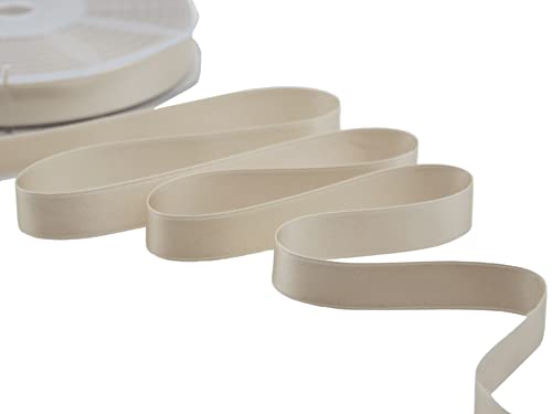 Furlanis Doppelsatinband, Beige, 16mm x 50m von Furlanis