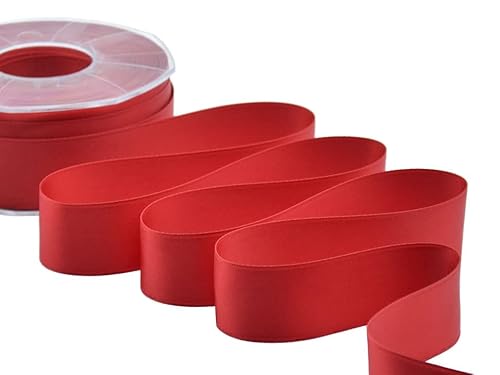 Furlanis Doppelsatinband, Rot, 30 mm x 25 m von Furlanis