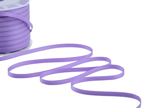 Furlanis Doppelsatinband, Italienische Gewebe-Glyzinienfarbe, 6 mm x 25 m, Violett von Furlanis