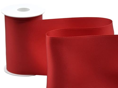 Furlanis Doppelsatinband, Rot, 100 mm x 10 m von Furlanis