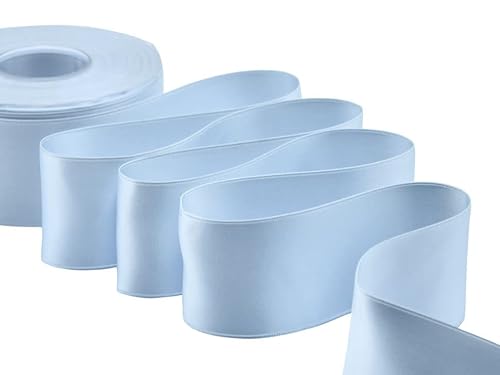 Furlanis Doppelsatinband, Satin, Papier, Babyblau, 48 mm x 25 m von Furlanis