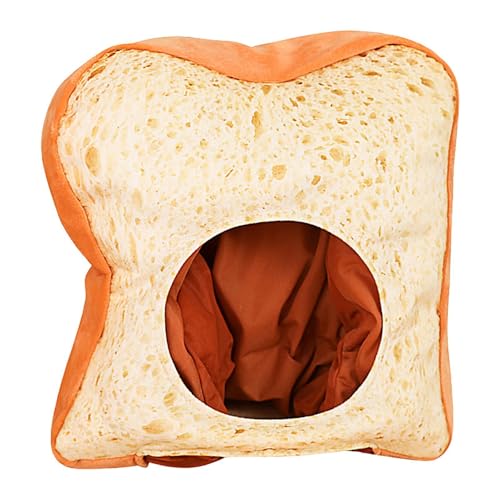 Furtryvl Toast-Kostüm, Plüsch-Kostüm, Cosplay-Kopfbedeckung, 35 cm, Brot, gefüllter Hut, Cosplay-Partys, Foto-Requisiten für Erwachsene und Kinder von Furtryvl