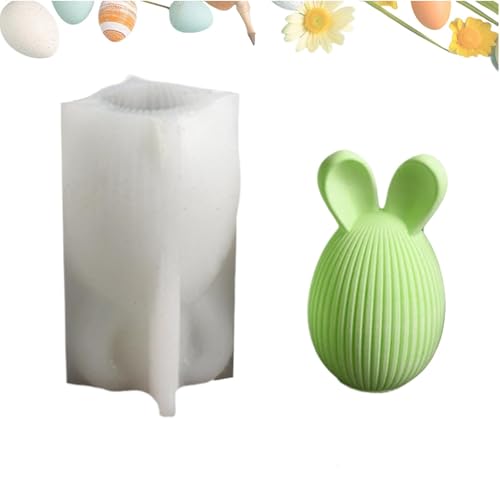 Silikonformen Gießformen Ostern, Ostereier Silikonform Kerzen, 3D Ostereier Silikonform Ostern Kerzenformen Zum Gießen, Osternhase Gießformen Silikon Kerzen Silikonform Osterei Giessformen von Fuuxtci