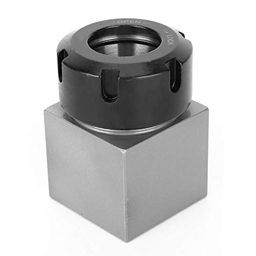 ER32 COLLET BLOCK CHUCK HOLDER DRIDE GEGRAUBEN Machine Stahl Hochfestigkeit durch Loch CNC -Maschinen (Viereck) von Fydun