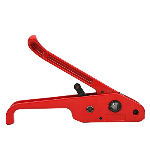 Fydun Manueller Bandspanner, Rot, Dichtungsloses Kombinationswerkzeug, Bindewerkzeug für 16–19 Mm PET/PP-Band, Rot, für Familien (Fydun61g2vzmfby-11) von Fydun