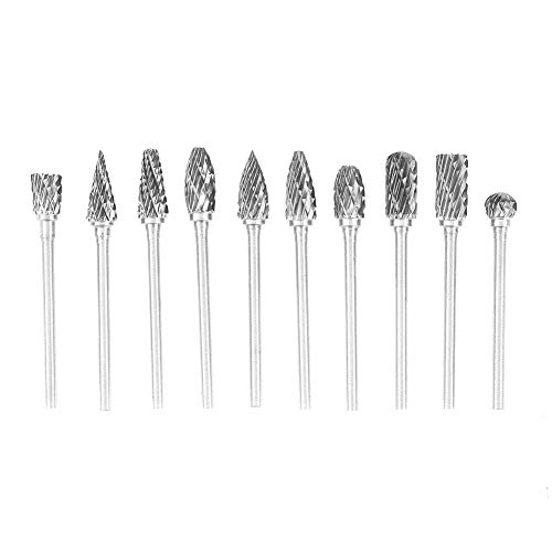 Wolframcarbid-Stahlfräser-Feilen-Set, Hohe Härte, Schnitzwerkzeug, 3 X 6 Mm, für die Metallbearbeitung von Fydun