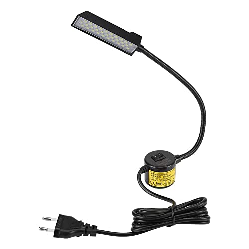 Fyearfly 1pc 30 LED Licht Lampe Magnetische Basis Schalter flexible Schwanenhalslampe für Nähmaschine Werkbank Arbeits Licht Schwarz 110-250V von Fyearfly