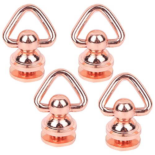 Fyearfly DIY Lederhandwerk 4 Stück Metall Rundkopf Nieten Lila Bronze Nieten Ringe für DIY Leder Handwerk Hardware Zubehör, ideal für Modeprojekte von Fyearfly