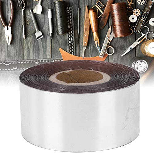 120 Meter/Rolle Heißprägefolien Papier,Metallic Folie mit 3 cm Breite Heißfolienprägepapier Vergoldetes Papier für Leder Stoffverpackung Box DIY Dekoration Zubehör(Silber) von Fyearfly